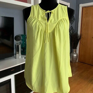 GAP Sleeveless Semi Sheer Blouse